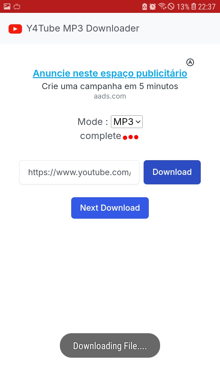 Y4Tube App Screenshot